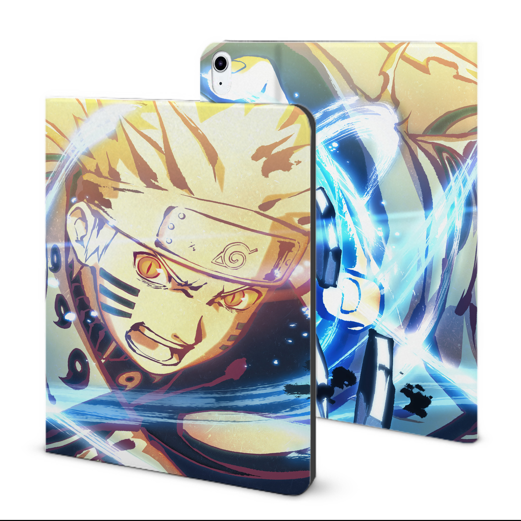 （画像用） NARUTO -ナルト- NARUTO -ナルト- 疾風伝 IPad ケース ブック型 PUレザー TPU 耐衝撃 軽量 薄型 ペン収納なし 全面保護 IPad 各モデル対応